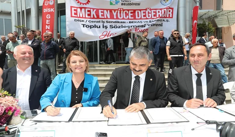 İzmit Belediyesi’nde toplu sözleşme sevinci
