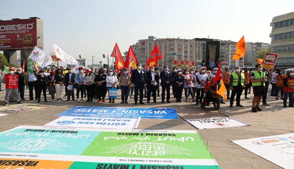 1 Mayıs kutlamalarında Hürriyet’in mesajı okundu