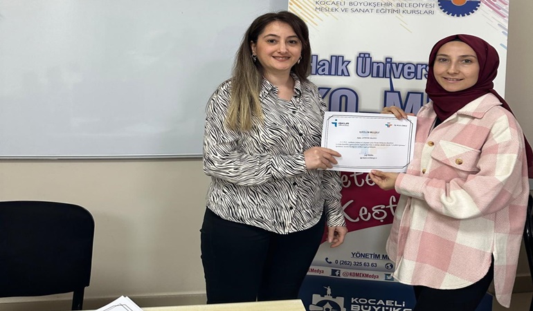 20 saatlik eğitim sonrası sertifika