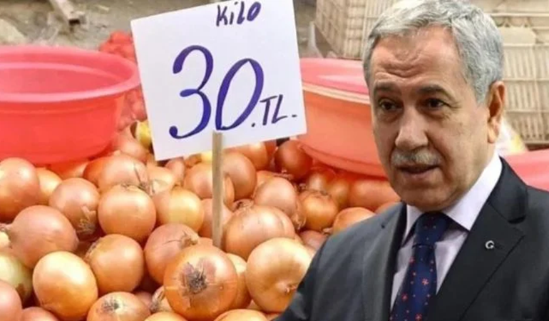 30 liraya satılan soğana Arınç bile isyan etti