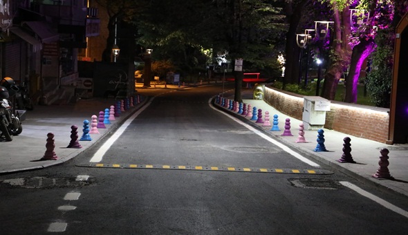 Acısu gece görüntüsüyle de mest ediyor