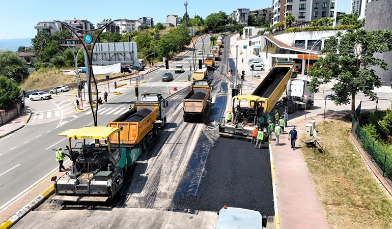 Adı ölüm yoluna çıkan Santral Rampası’nda çalışma var 