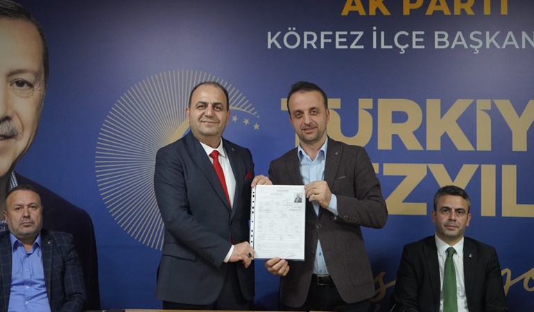 AKP Körfez’de Mete Bilgin resmen başvurdu