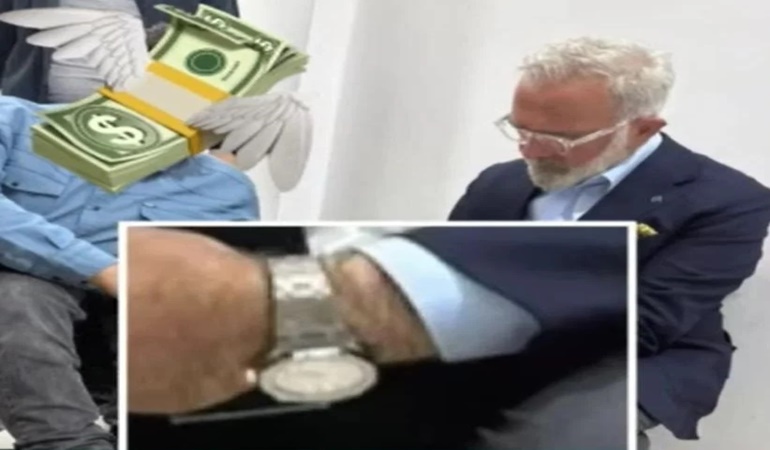 AKP'li o ismin kolundaki saatin değeri eski para birimiyle 2 trilyon