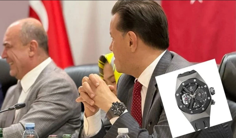 AKP'li vekilin saatinin fiyatı dudak uçuklattı!