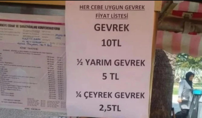 Alım gücü dibe vurunca çeyrek simit satılmaya başladı