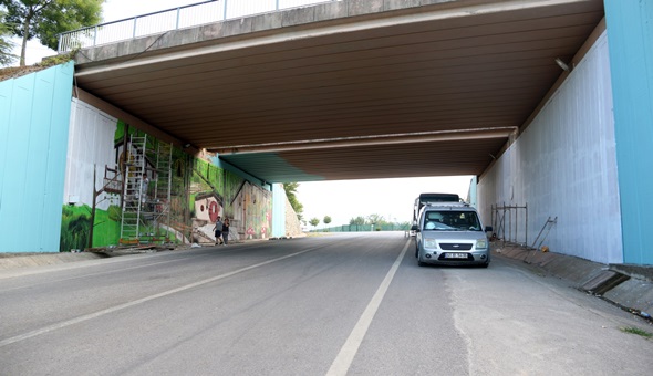 Alt geçide Ormanya temalı estetik dokunuş