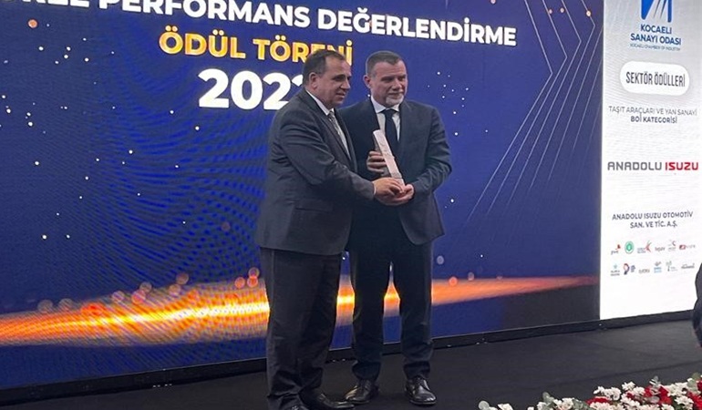 Anadolu Isuzu’ya Kocaeli Sanayi Odası’ndan sektörel performans ödülü 