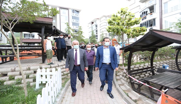 Aygün ve Merdan bu kez Yenikent’teydi