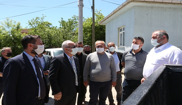 Aygün ve Merdan’dan İshakçılar’da temaslar
