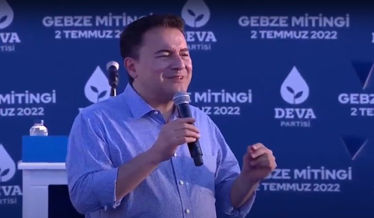 Babacan, Gebze mitinginde söz verdi