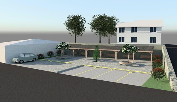 Bahçecik Semt Meydanı’nda çalışmalara başlandı