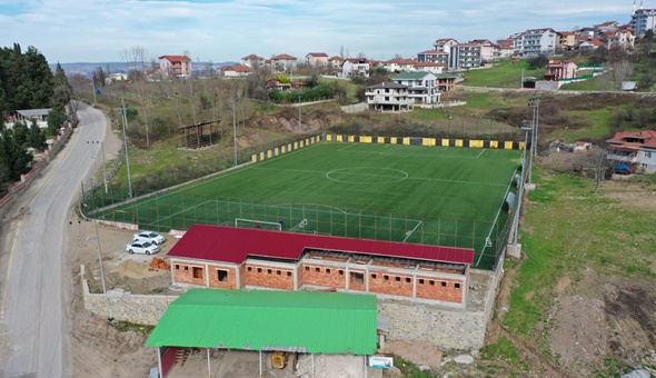 Bahçecik Stadı Spor Tesisi’nde çalışmalar sürüyor