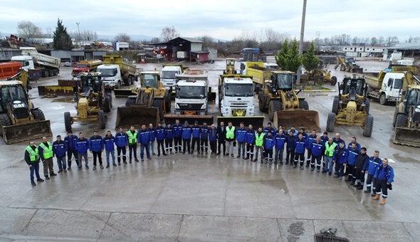 Başiskele Belediyesi karla mücadeleye hazır 