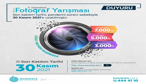 Başiskele Belediyesi’nden ödüllü fotoğraf yarışması