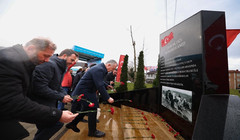 Başiskele’de Mübadele Anıtı açıldı