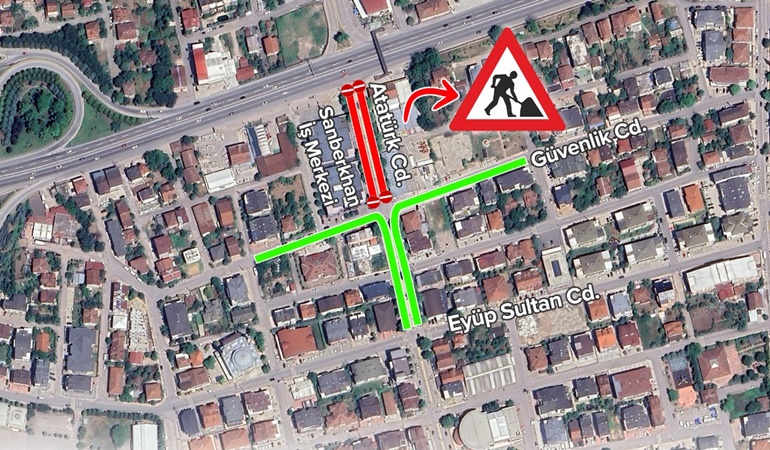 Başiskele’de o cadde de trafiğe kapatıldı