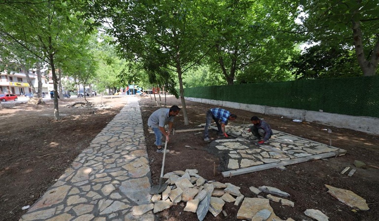 Başiskele’nin yeni parkında çalışmalar sürüyor    