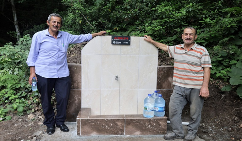 Başiskele Servetiye Camii’nin lezzetli suyuna yeni çeşme yapıldı