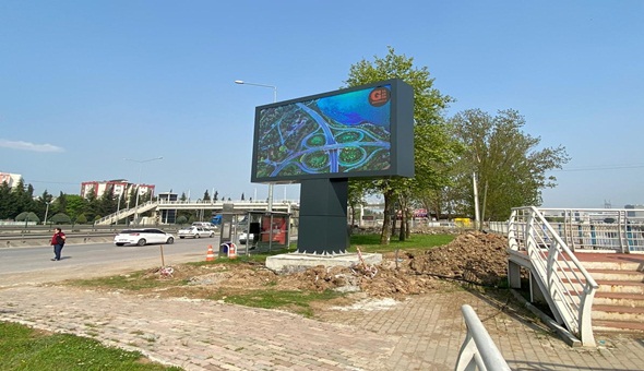 Başiskele’ye dev LED ekran