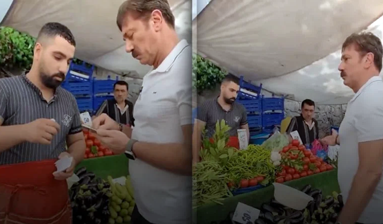 Başkan 36 bin TL'lik ayakkabısıyla pazara gitti, esnafı fırçaladı
