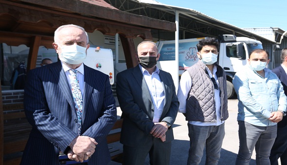 Başkan Aygün çalışanlarla bayramlaştı