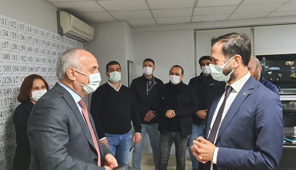 Başkan Aygün, daima teşkilatın yanında