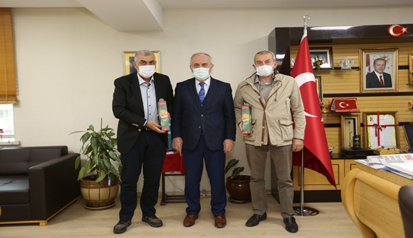 Başkan Aygün’den konuklarına Taşköprü Aspir Yağı