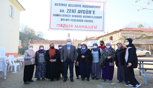 Başkan Aygün’e hizmet teşekkürü