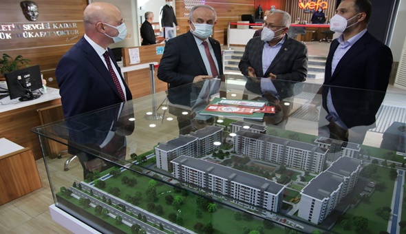 Başkan Aygün’ün konukları Hatay’dan