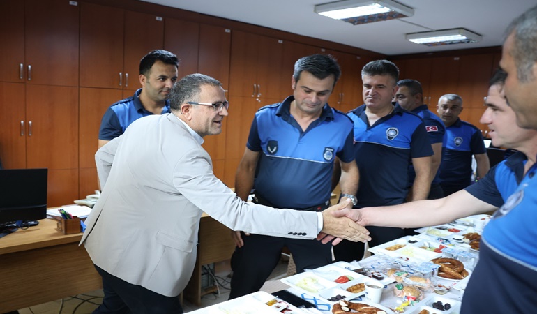Başkan Gökçe’den zabıta personeline teşekkür