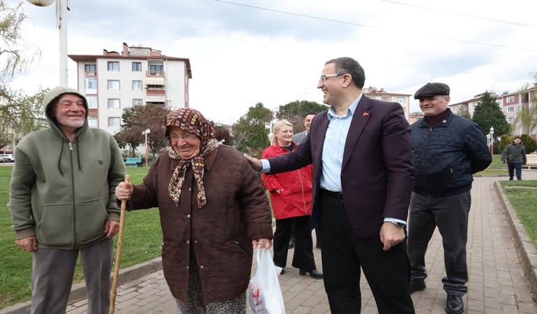 Başkan Gökçe hep halkın içinde
