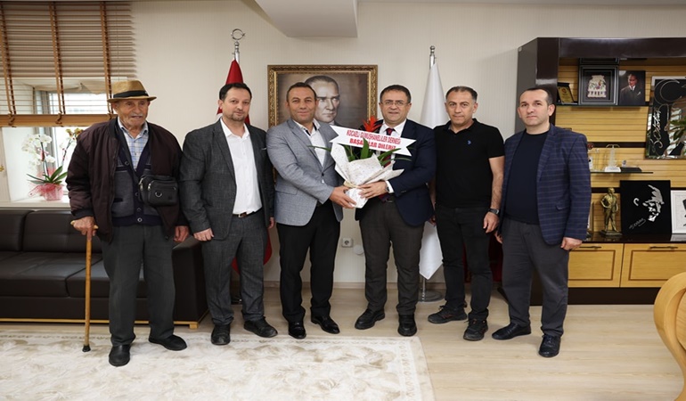 Başkan Gökçe’ye ziyaretçi akını sürüyor