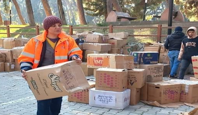 Başkan Hürriyet 1 günlük aranın ardından yeniden afet bölgesinde