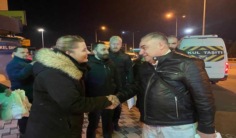 Başkan Hürriyet, Kuruçeşme’de emekçilere moral verdi