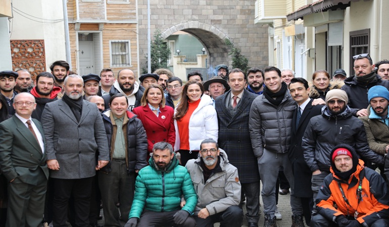 Başkan Hürriyet, sona yaklaşan Leyla Hanım film çekimlerini yakıdan takip ediyor