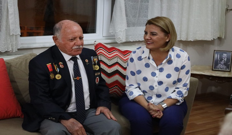 Başkan Hürriyet’ten Kore Gazisi Başer’e ziyaret