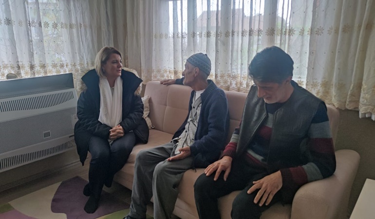 Başkan Hürriyet’ten Satiç ailesine taziye ziyareti 