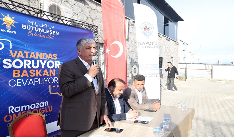 Başkan Ömeroğlu, Diliskelesi’nde de soruları cevapladı