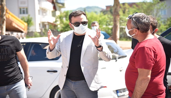 Başkan Özlü güzel işler için her an sahada