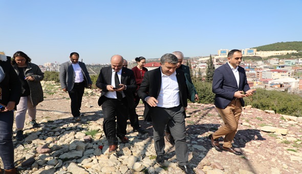 Başkan Şayir, Daire Başkanı Turan ile proje alanlarını gezdi