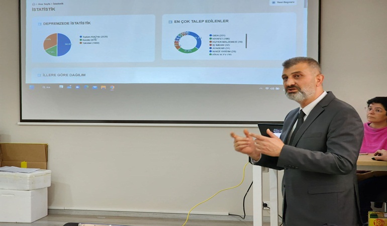 Başkan Sezer depremzedeler için yapılan çalışmaları anlattı