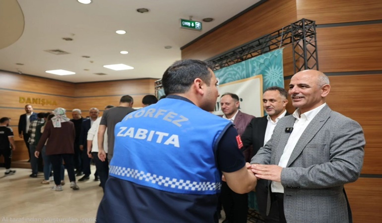 Başkan Söğüt belediye personeli ile bayramlaştı