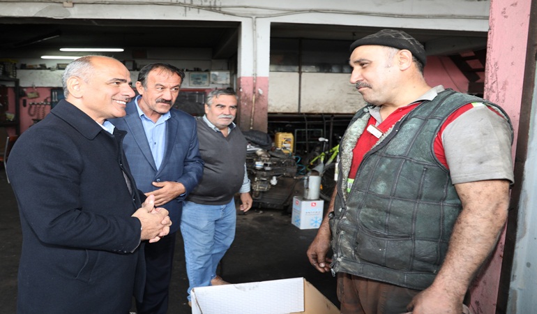 Başkan Söğüt’ten sanayi esnafına ziyaret
