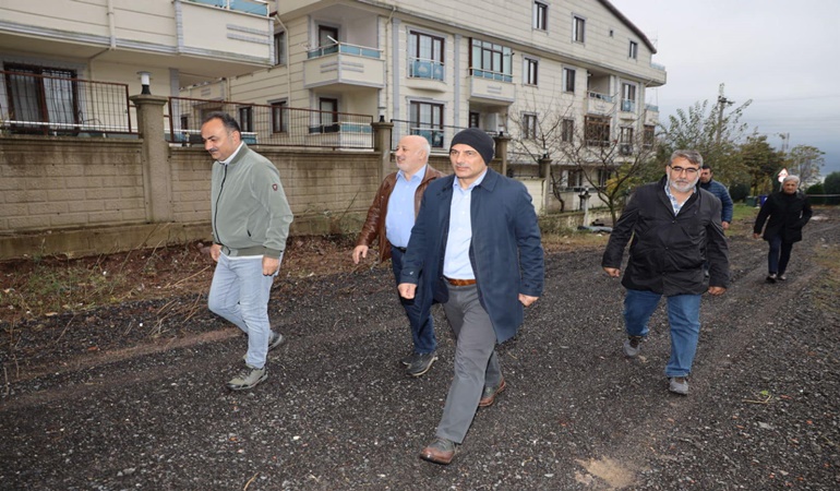 Başkan Söğüt’ten yağış sonrası yerinde inceleme