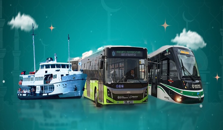 Bayram boyunca ulaşım ücretsiz