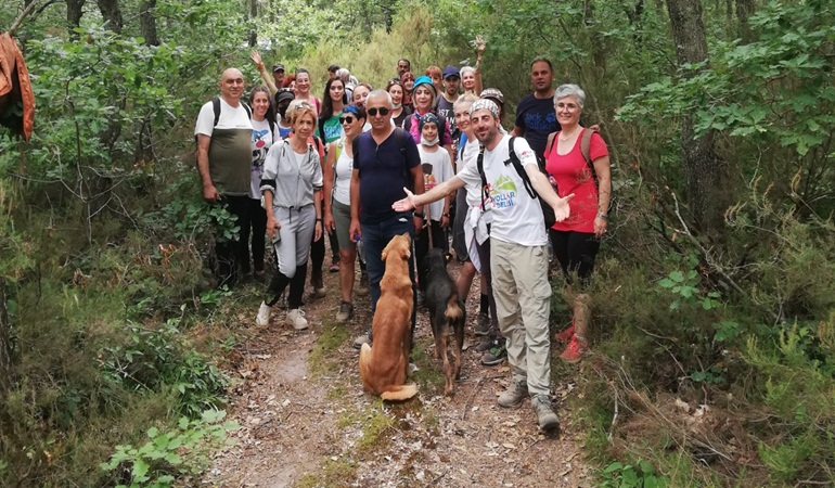Bizimköy Doğa yürüyüşü Üçgaziler’de devam etti