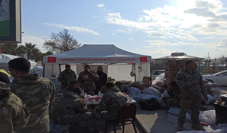 BTP teşkilatlarından deprem bölgesinde hummalı çalışma