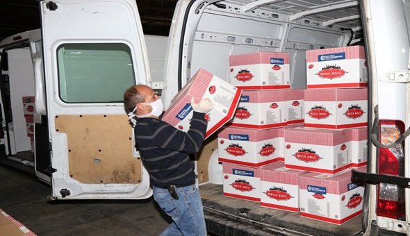 Bugün 3 bin gıda paketi ihtiyaç sahiplerine ulaştırılıyor