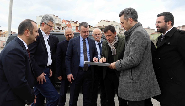 Büyükakın, Gebze Beyaz Kalpler proje alanını inceledi